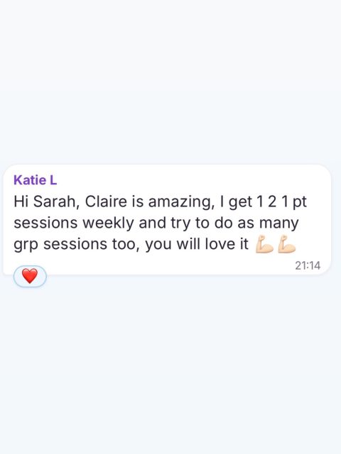 Happy 1:1 online Pt client loving being trained by me