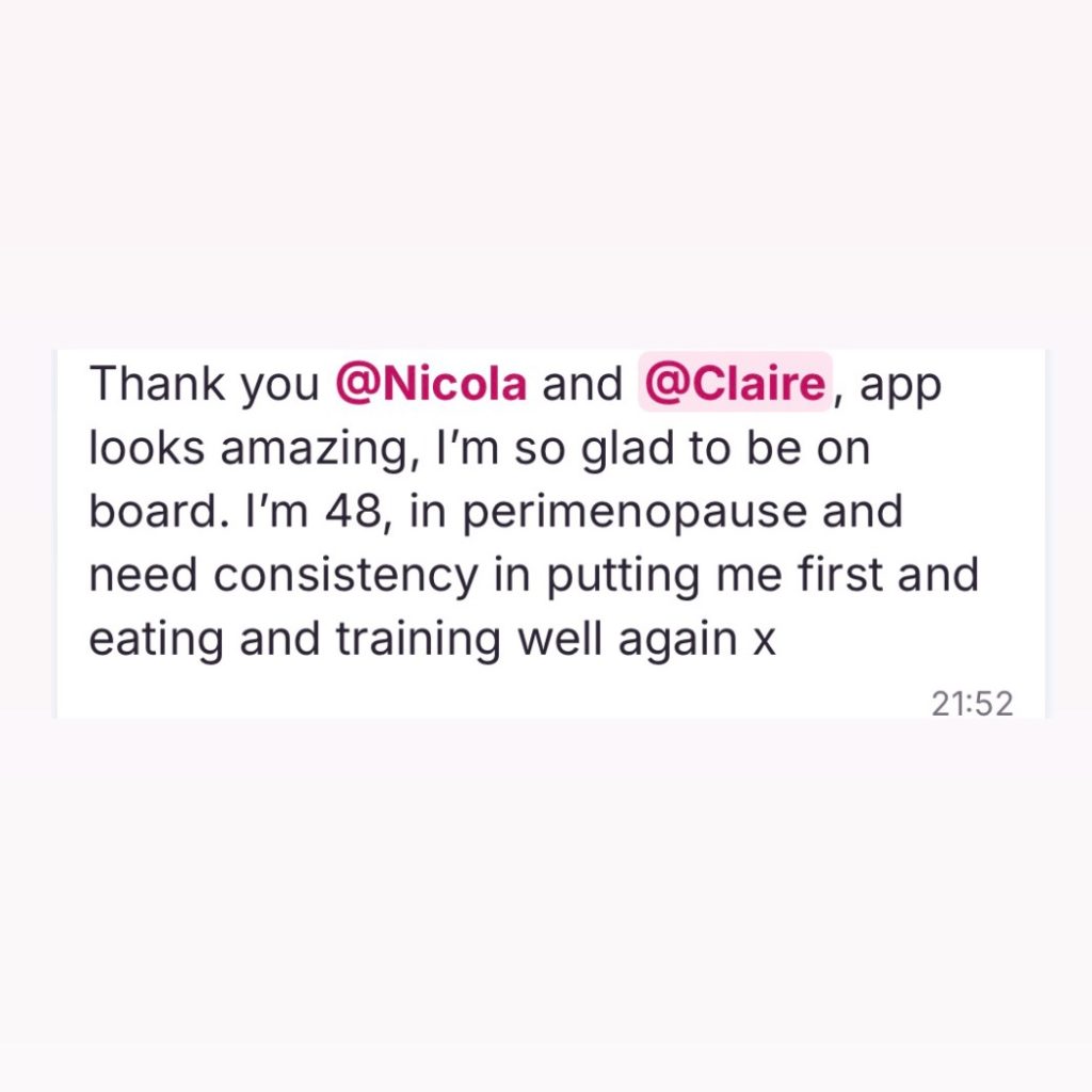Another happy BuildHER Body app customer